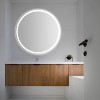 Dane Small Round Frameless Antifog Front/Back-Lit Tri-Color Wall Bathroom Vanity Mirror with Smart Touch - JONATHAN Y - 2 of 4