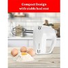 Betty Crocker 5-Speed Hand Mixer, 150 Watts Power, Easy-Clean Chrome Plate Beaters, Beater Eject Button, Heel Rest, BC-4203WT, White - 4 of 4
