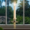 IMC Cambridge Electric Candle with 3" Bracket Steady Lighting, Brass, 8in (Qty 1) - 2 of 3