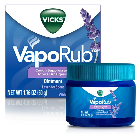 Vicks VapoRub, Original, Cough Suppressant, Topical Chest Rub & Analgesic  Ointment, Medicated Vicks Vapors, Relief from Cough Due to Cold, Aches 