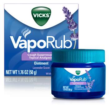 Vicks VapoRub Cough Suppressant, Topical Chest Rub & Analgesic Ointment - Lavender - 1.76oz
