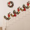 6ft Prelit Artificial Christmas Garland with 20 LED Lights & 8 Modes for Fireplace Mantle, Front Porch, Party, Stair handrail, Xmas Holiday Decor - 4 of 4