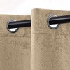 Modern Geometric Waves Room Darkening Semi-Blackout Curtains, Set of 2 by Blue Nile Mills - 2 of 4