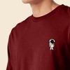 Dalix Astronaut Embroidered Cotton Classic Fit Long Sleeve Crewneck Tee Shirt Mens - 4 of 4