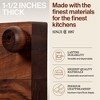 John Boos Cutting Board for Kitchen, 1.5 Inches Thick Edge Grain Square Boos Chopping Block with Wooden Bun Feet - 3 of 4