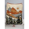 Nadja Wild Abstract Landscape 3 56"x46" Woven Throw Blanket - Deny Designs - 3 of 4