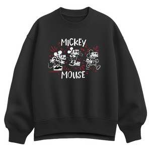 Women's - Disney - Mickey Mouse Classic Drawing Oversized Fleece