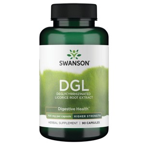 Swanson Superior Herbs- DGL Deglycyrrhizinated Licorice Root Extract - High Potency 90 Caps - 1 of 4