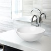 Miligore 16" Round White Ceramic Above Counter Bathroom Vessel Sink - 2 of 4