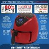 Deco Chef 3.7QT Personal Digital Air Fryer, 7 One-Touch Cooking Programs, 1300W, Red - 3 of 4