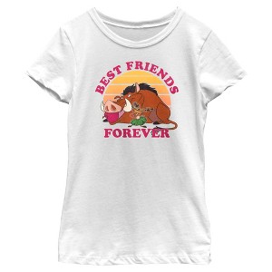 Girl's Lion King Best Friends Forever T-Shirt - 1 of 4