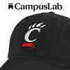 University Of Cincinnati Team Logo Adult Dad Cap Black OS - 4 of 4