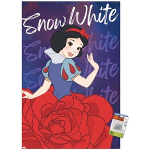 Trends International Disney Princess: Flower Senses - Snow White Unframed Wall Poster Print Clear Push Pins Bundle 22.375" x 34" - 1 of 4