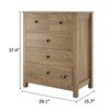 Dresser for Bedroom, 5 Drawer Dresser Wood Dresser with Metal Handle - 3 of 4