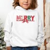 Merry Pattern Quilted Print - Toddler Hoodie - 4 of 4