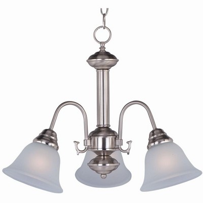 Maxim Lighting Malaga 3 - Light Chandelier in  Satin Nickel