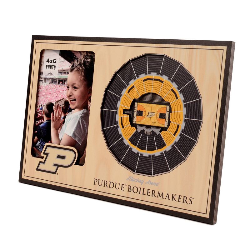 4&#34; x 6&#34; NCAA Purdue Boilermakers Basketball 3D StadiumViews Picture Frame, 1 of 6