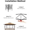 Canopy Tent Pop Up Gazebo Tent Setupwith 4 Sand Bags for Backyard Garden Patio,Mosquito Netting & Height Adjustable - 2 of 4