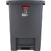 Step-On Trash Can with Lid, 8.25-Gallon, Easy Clean Wastebasket for Home/Kitchen/Bedroom/Office - 4 of 4