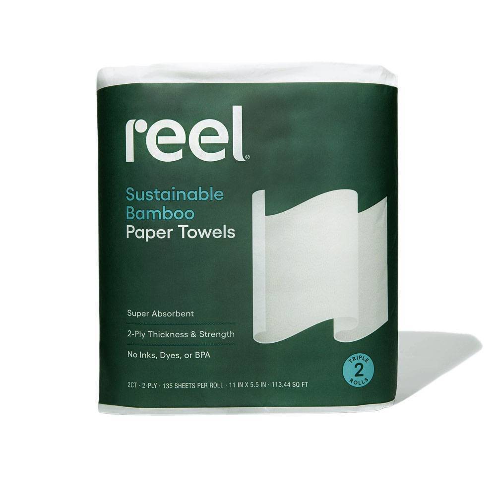 Reel Paper Bamboo Paper Towels - 2pk