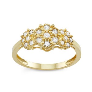 Designs By Gioelli 10K Yellow Gold Genuine Diamond Ring - 1 of 3