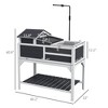 Akoasm 2-Layer Tortoise Habitat & Enclosure With Adjustable Lamp, Storable Shelf, Removable House, Fixed Tray And Openable Lid-Gray - 2 of 4