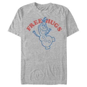 Men's Frozen Olaf Free Hugs Outline T-Shirt - 1 of 4