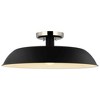 Nuvo Lighting Colony 1 - Light Flush Mount in  Matte Black/Polished nickel - 2 of 4