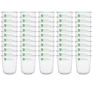 Vegware 16 oz Bella Pot Clear PLA Compostable - Pack of 50 - 1 of 3