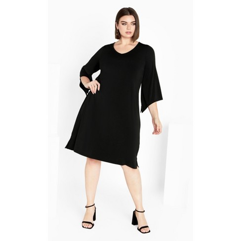 Avenue  Women's Plus Size Gianna Dress - Black - 20w : Target