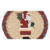Earth Rugs 5" Santa Coaster – Farmhouse Rustic Christmas Tabletop Protector - 2 of 3