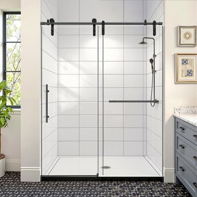 NicBex Single Sliding Shower Door for Bathroom
