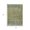 HomeRoots 10' X 14' Green And Ivory Abstract Washable Indoor Outdoor Area Rug - 3 of 3