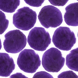 John Bead 2in Purple Pom Poms for Crafts DIY Art Creative, 50pcs - 1 of 4