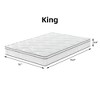 DSVIMOY Mattress 10 Inch Hybrid Gel Memory Foam Pocket Coils for Breathable Support for Comfortable Sleep, White, 46.1"*17.7"*17.7" - 3 of 4