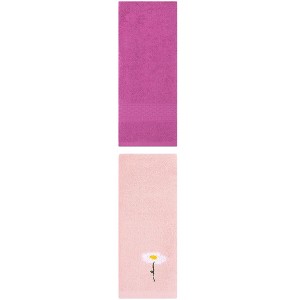 REGALWOVEN Cotton Soft Absorbent Decorative Hand Towel Set for Bathroom 13" x 30" 2 Pcs - 1 of 4