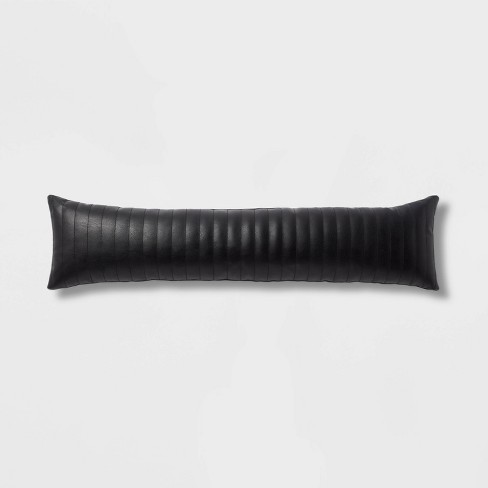 Faux leather pillow target sale