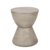 Maggift Patio End Tables Accent Side End Table for Outdoor and Indoor, Garden, Backyard Use, Special Design, Gray, 15.25"*15.25"*18" - 2 of 4