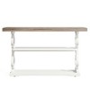 Resenkos Entryway Table, Console Sofa Table,Farmhouse Console Table, 55" Entryway Sofa Table with Storage Shelves Brown - 4 of 4