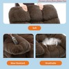 Living Room Manual Recliner Chair,Ergonomic Overstuffed Breathable Fabric Reclining Chair w/ Side Pockets,q235 Steel Frame Lazy Boy Single Sofa - 3 of 4
