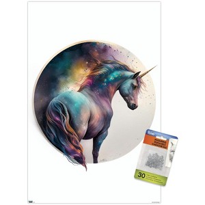 Trends International Ben Heine - Unicorn in Universe Unframed Wall Poster Prints - 1 of 4