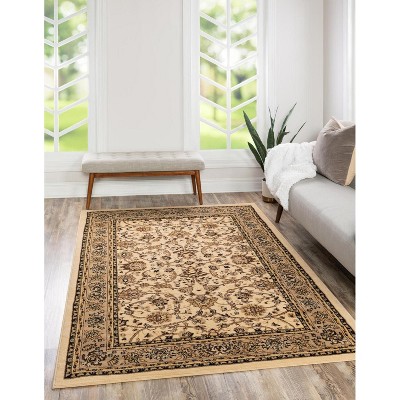 Unique Loom Sialk Hill Washington Floral Indoor Woven Area Rug