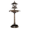 VisioGear Bird Baths, 3-In-1 Bird Bath Outdoor Decor with Base, Outdoor Bird Baths with Large Space, Bronze, 19.75"*19.75"*44.5" - 2 of 4