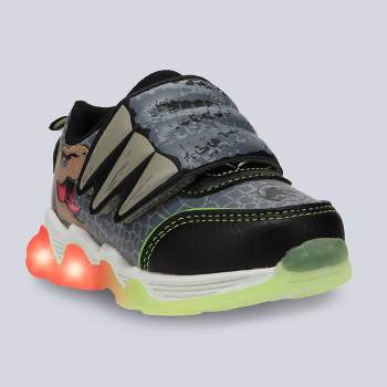 Jurassic World Toddler Athletic Sneakers - Black/Gray/Green