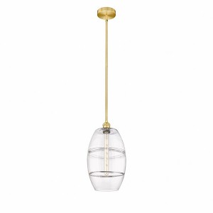 Vaz - 1 Light Stem Hung Mini Pendant In Industrial Style-18 Inches Tall and 10 Inches Wide - 1 of 1