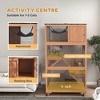 SKYONE Mobile Outdoor Cat Enclosure with Hammock, Ramps & Sleeping Box, Weather-Resistant Fir Wood, - 3 of 4