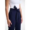 Lafidi Women’s Mid-Rise Cropped Pants – Relaxed Tapered Leg Trousers with Sash Belt and Welt Pockets - 4 of 4