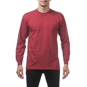 Pro Club Men's Heavyweight Cotton Long Sleeve Crew Neck T-Shirt - 1 of 4