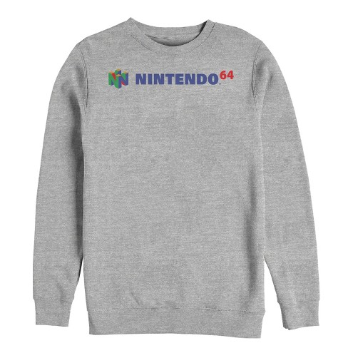 Men's Nintendo Classic N64 Logo Text Sweatshirt - image 1 of 3