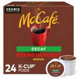 24ct McCafe Premium Roast Decaf Keurig K-Cup Coffee Pods Decaffeinated Medium Roast
